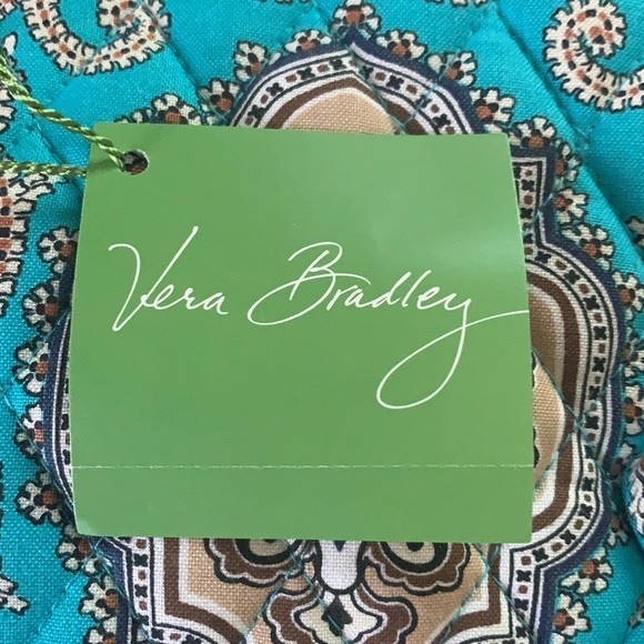 😀Vera Bradley Knot Just a Clutch Totally Turq Crossbody Bag - Picture 7 of 11